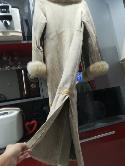 Дамско дълго палто/кожух/ от естествени кожи