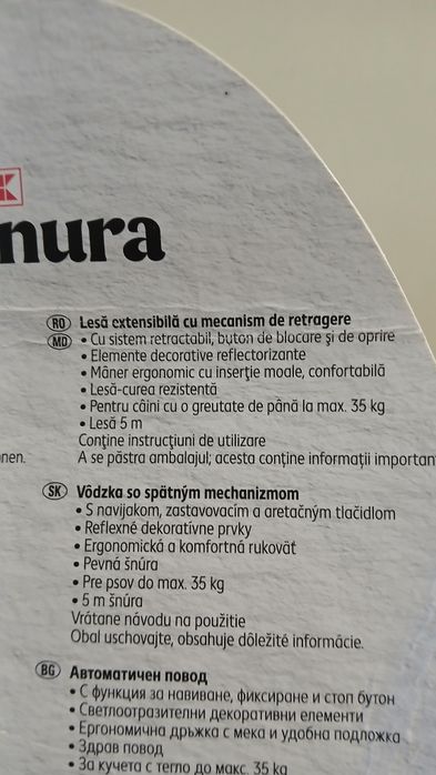 Lesa noua pt caine talie medie-mare max 35kg