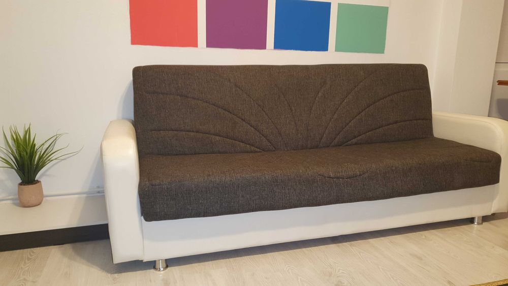 Canapea Extensibila 189 CM Material Chenille