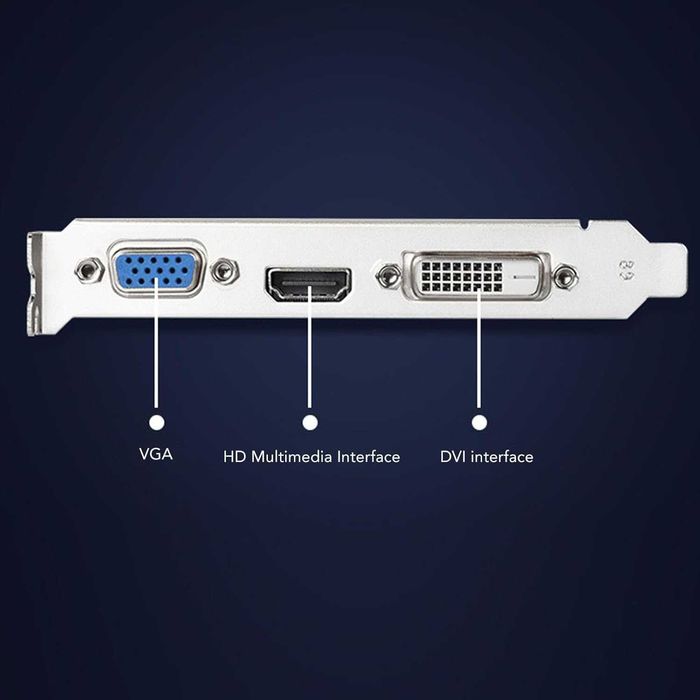 Placă video GPU GT610,1GB DDR3 64Bit 1800MHz PC HDMI VGA DVI PCIE 2.0