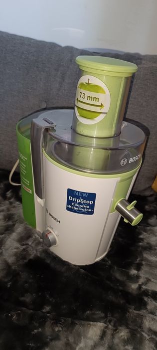 Storcator de fructe si legume Bosch MES25G0, 700 W, 1.25 l, Alb/Verde