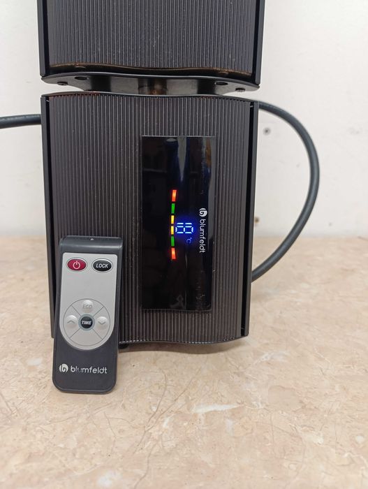 Cosmic Beam 2400W Стенен инфрачервен нагревател черен