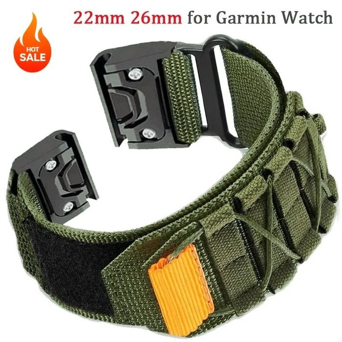 MILITARY QUICKFIT Каишка за Garmin Fenix/Instinct/Enduro/Epix/Quatix