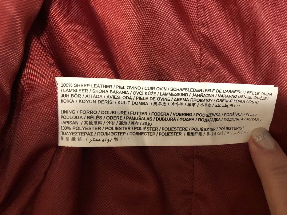 Geaca Mango, piele naturala, S