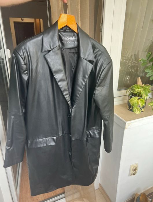 Trench/Palton piele eco marimea M