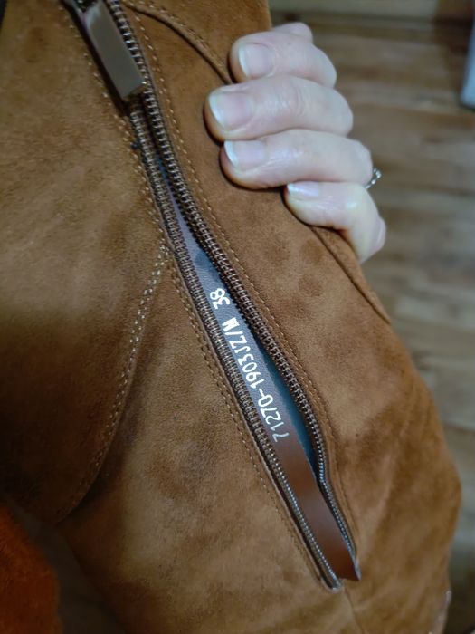 Зимние сапоги замша