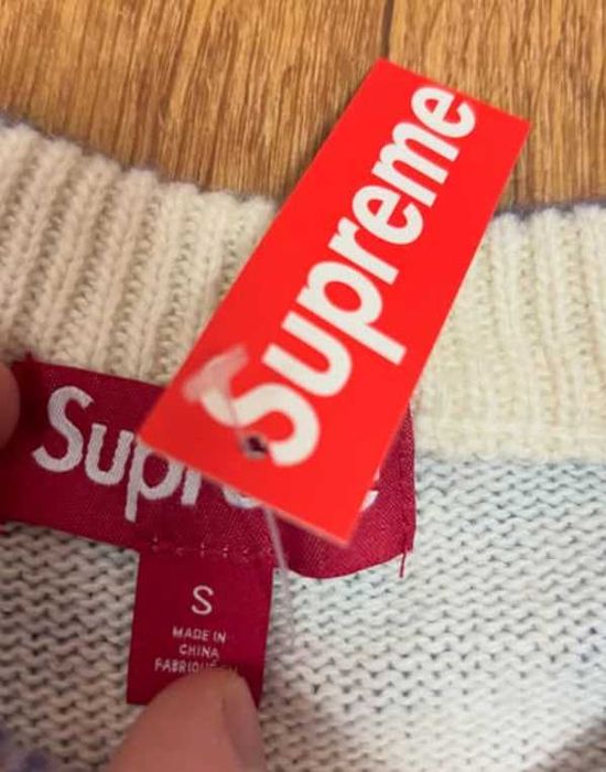 Суичър Supreme плетен
