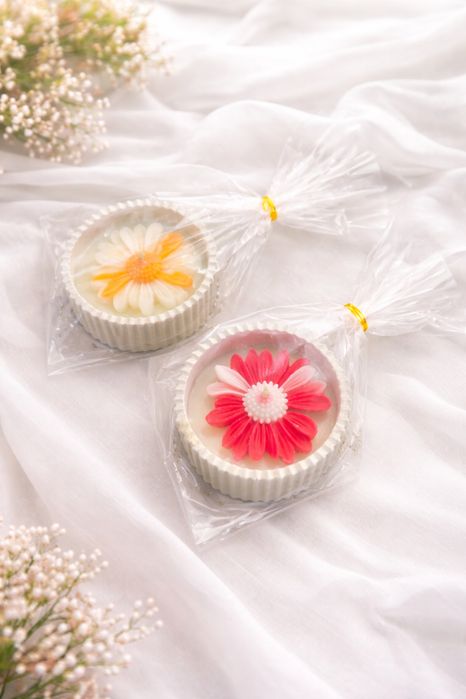 Marturii nuntă/botez din ceara de soia naturala