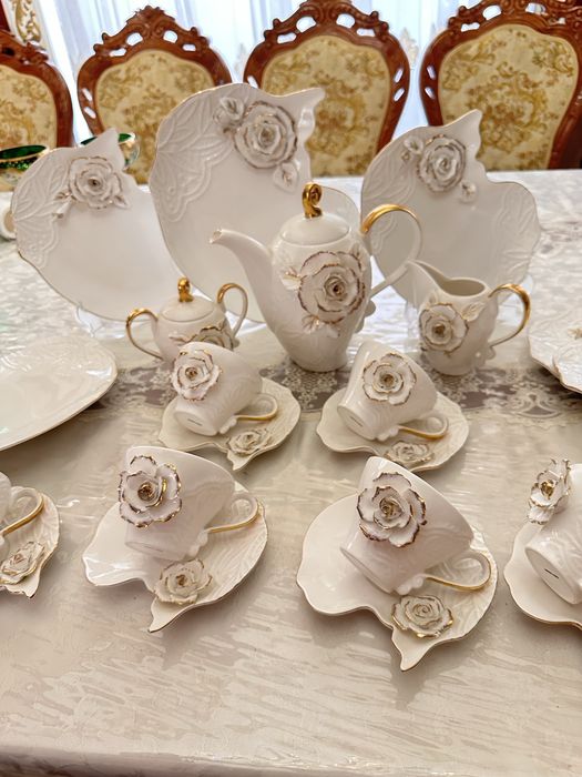 Чайный сервис белая роза