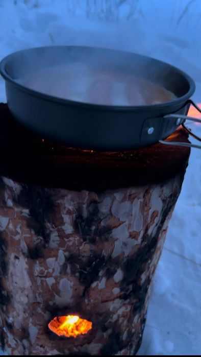 Костёр Свеча (Финская свеча)