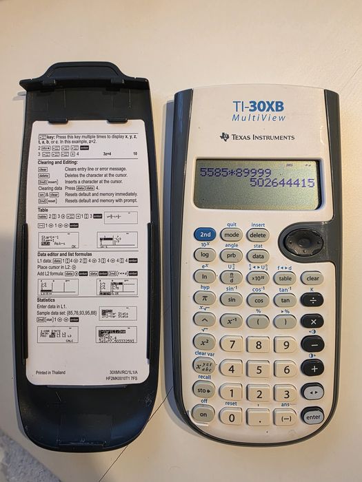 Vând Calculatoare științifice Texas Instruments TI-30XB și TI-80 Plus