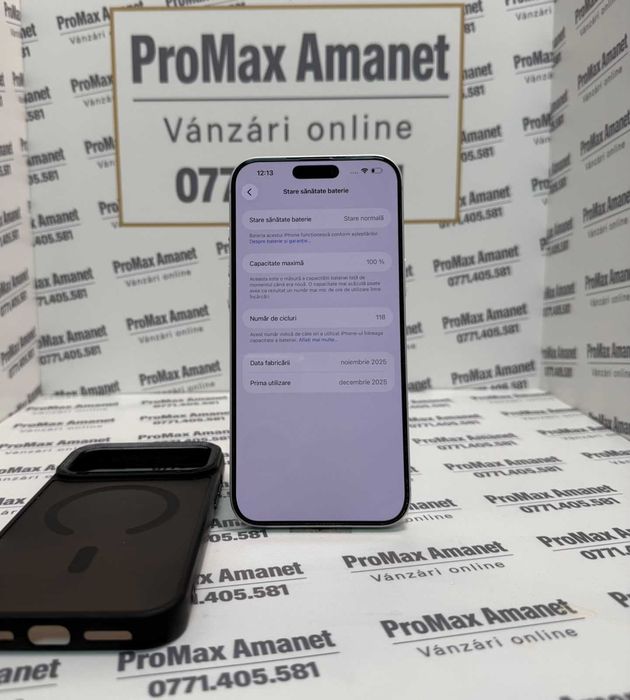Iphone 17 Pro Max 256gb 100% ProMax Amanet