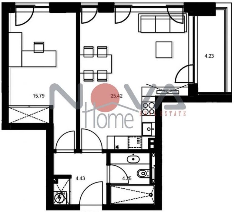 2-стаен в Варна-Цветен площ 74 цена 143400