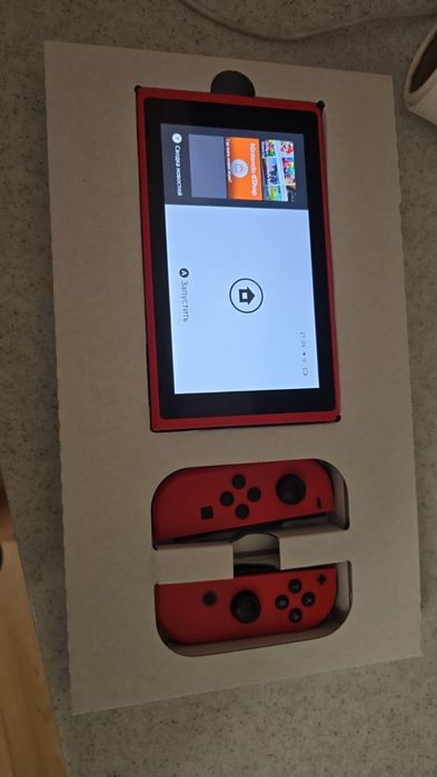 Nintendo switch v2 Mario red and blue edition
