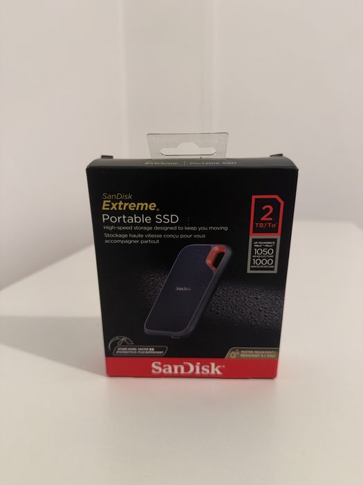 San Disk Extreme Portable SSD V2 2TB extern