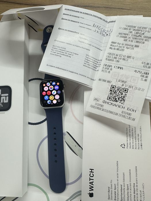 В гаранция: Apple watch SE (GPS) Gen 2, 40мм