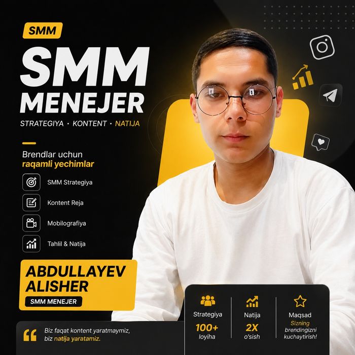 mobilografiya yoki SMM menijer