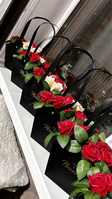 Букет из мыльных роз