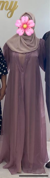 Красивое нарядное хиджаб-платье