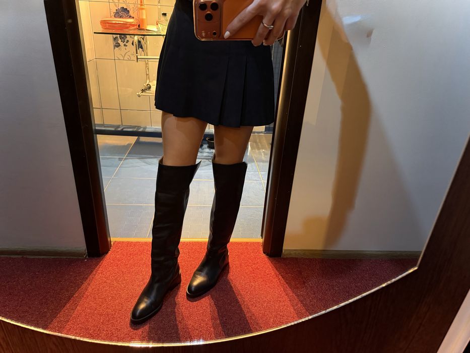 Cizme din piele naturala Zara