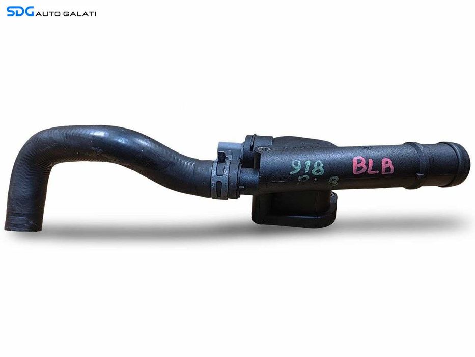 Corp Carcasa Termostat cu Furtun Apa Volkswagen Touran 1T1 1T2 2.0 TDI 2003 - 2010 Cod 038121132G [N5581]