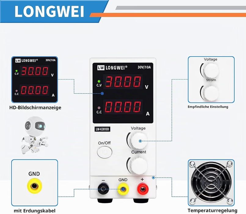 Sursa reglabila 30V 10A 300W SIGILAT