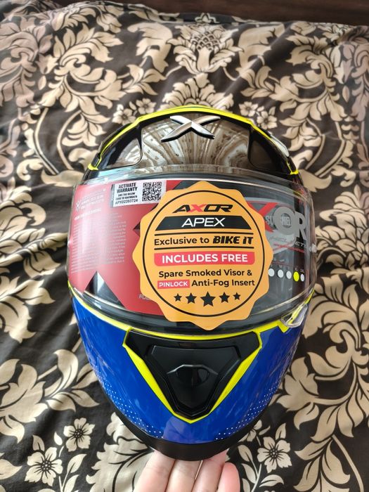 Каска за мотор Axor Apex+тъмен визьор и пинлок
