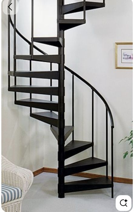 Темирдан Айлана зина. Металлические винтовые лестницы.