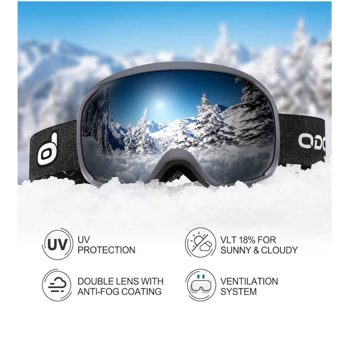 Casca și ochelari schi ski Odoland.