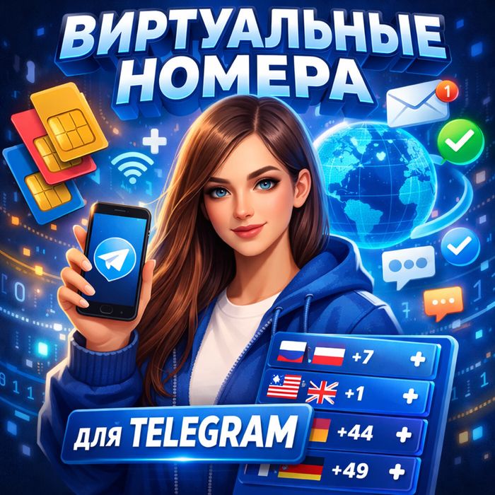 Виртуальные номера для Telegram