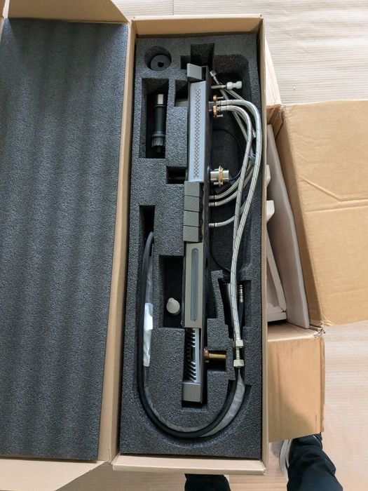 Луксозна Многофункционална Кухненска Мивка тип  Водопад, Черен мат