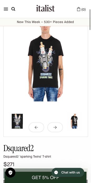 Тениска Dsquared Sparking Twins
