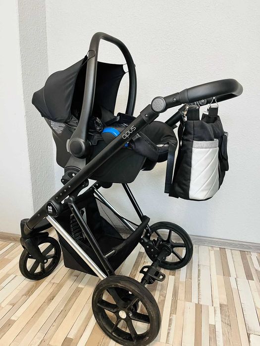 Бебешка количка DADA Paradiso APUS CHIC Silver 3в1 комплект