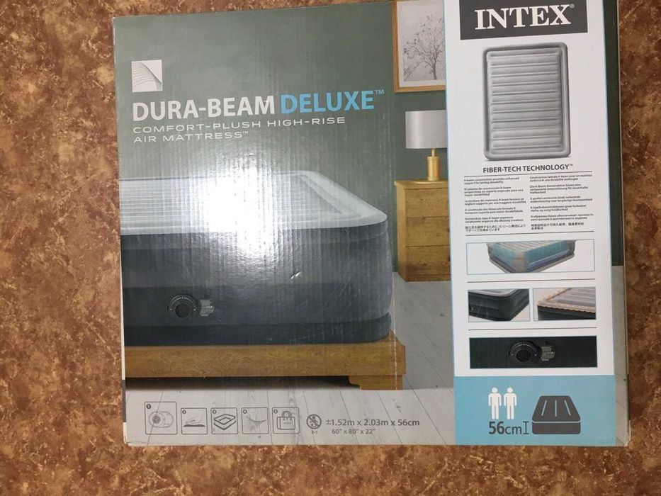 Кровать надувная Intex 203 x 152 x 56 см