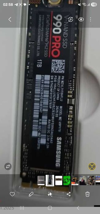 Продам ssd samsung 990 Pro 1000gb