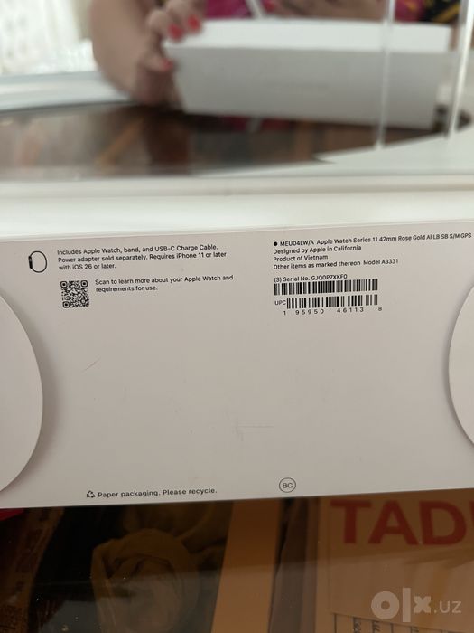 Apple Watch 11 42mm Rose Gold 350$ srochniy