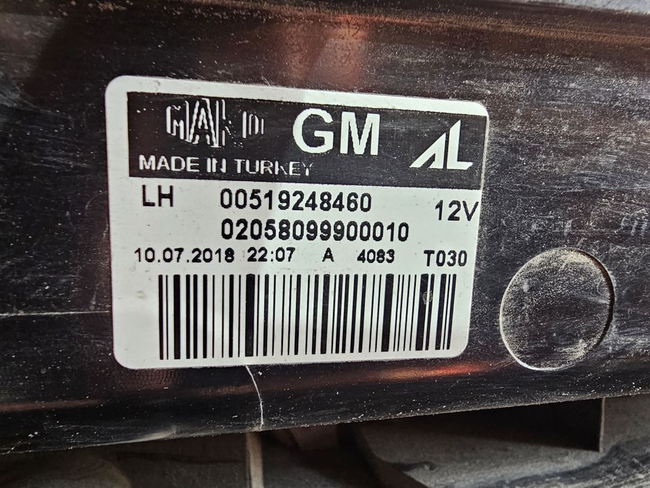 Stop stanga Opel Combo / Fiat Doblo dupa 2012 cod 00519248460