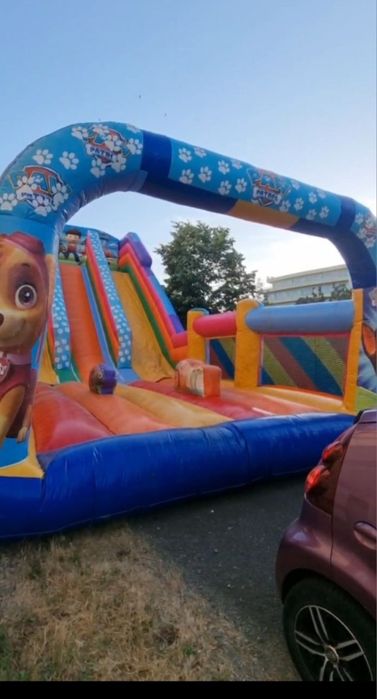 Надуваем замък,батут