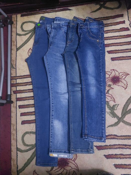 Брюки джинсовые на подростка