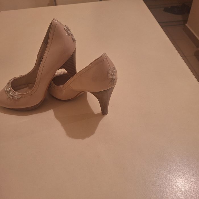 Pantofi mireasa roz pudra superbi preț redus