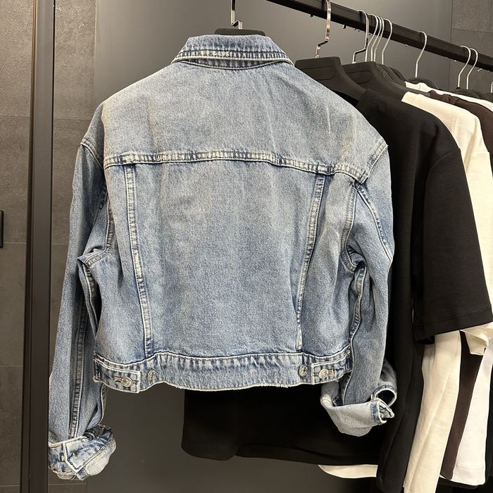 MANGO уникално дамско късо дънково яке