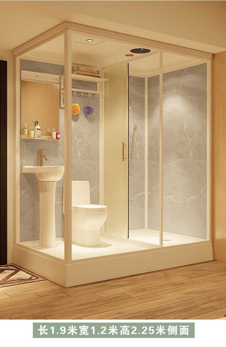 Modul de baie gata 3 in 1, echipat, magazin, glamping,hotel,container.