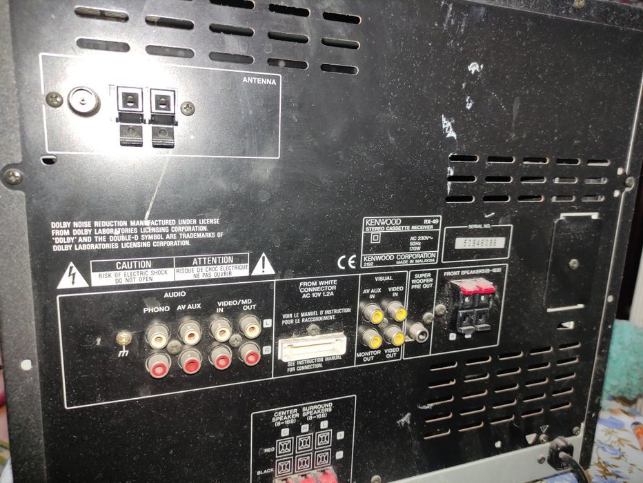 Combina Kenwood RX-49 stereo casette receiver