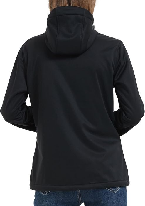 Леко дамско яке с качулка Softshell ATLASLAVA - идеално за бягане и ту