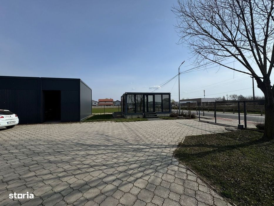 Teren ve vanzare cu 3 hale Domnești Șoseaua Curtea Domnească