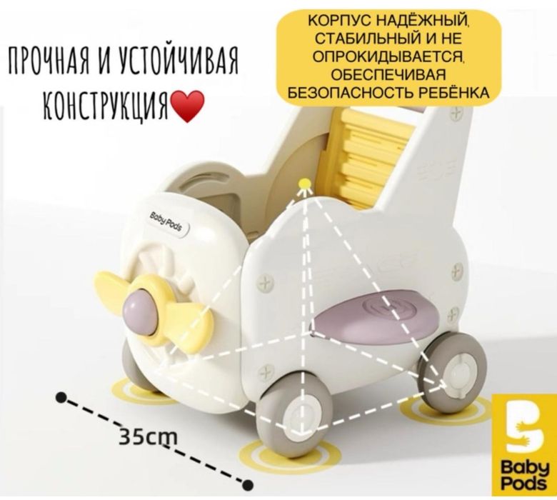 Продается ходунки каталка Babypods