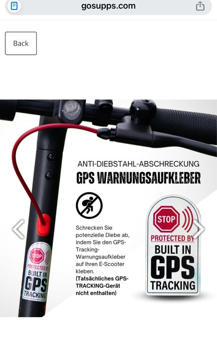 Катинар за ел.тротинетка с код