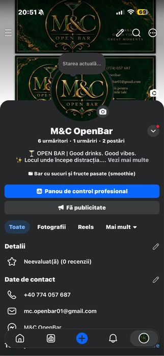 Open Bar pentru orice eveniment(nunti,botezuri, majorate etc)