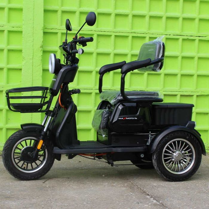 Електрическа триколка Max Motors X1 BLACK, 1500W, 20 Ah