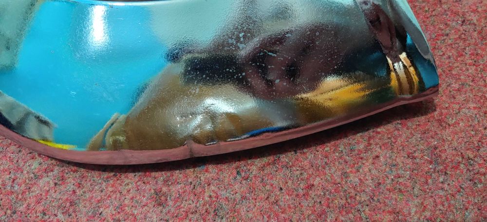 Накладка заднего бампера ГАЗ-3110 Волга, хром, левая ЛЮКС